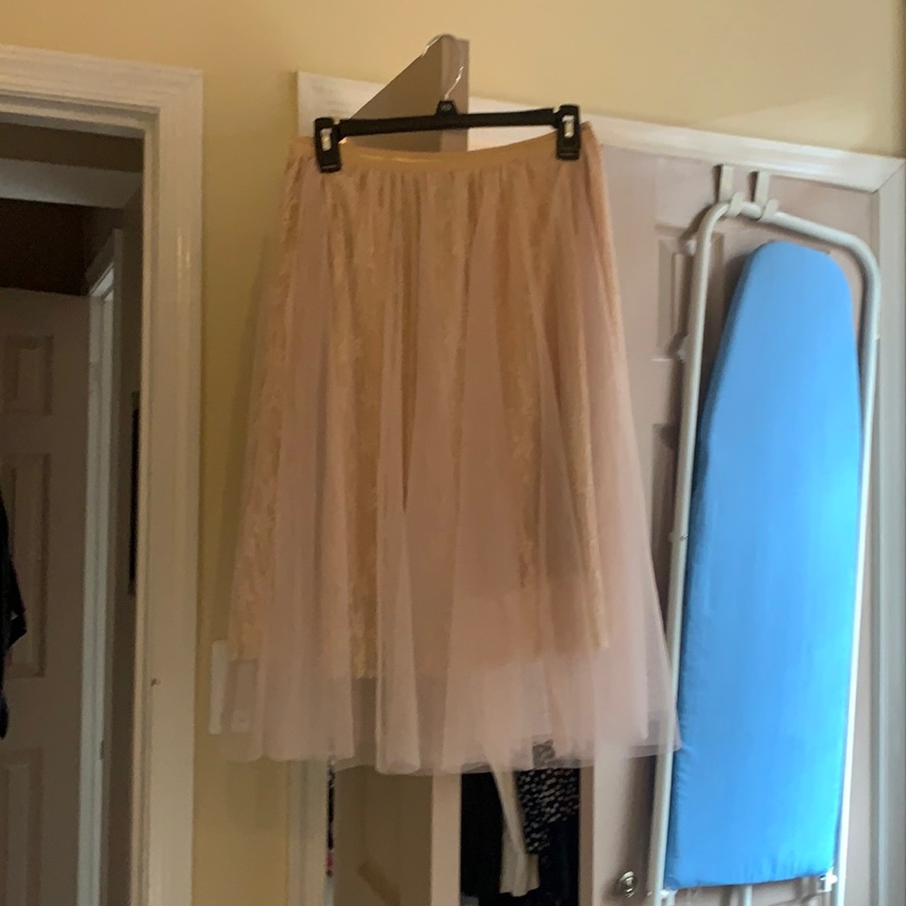 Pink blush tule skirt